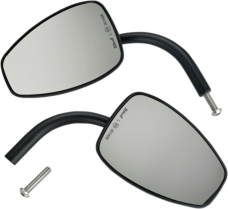 BILTWELL Mirror - Tear Drop - Black - Pair - 6504-400-132 - PartsOutlet.com.au