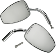 BILTWELL Mirror - Tear Drop - Chrome - Pair - 6504-400-532 - PartsOutlet.com.au