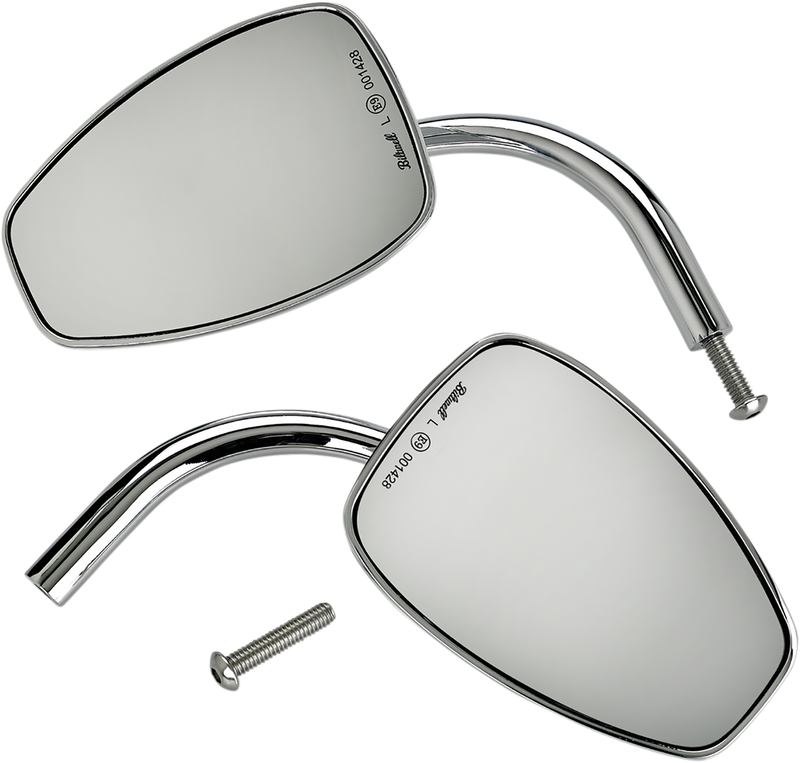 BILTWELL Mirror - Tear Drop - Chrome - Pair - 6504-400-532 - PartsOutlet.com.au