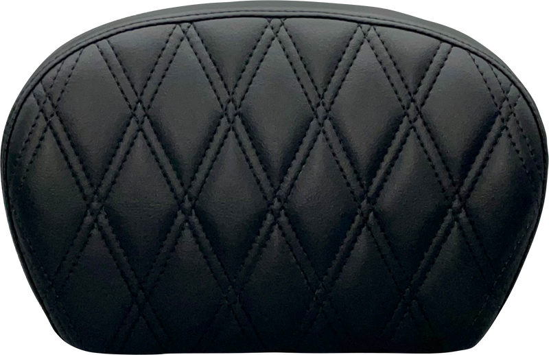 LE PERA Sissy Bar Pad - Double Diamond - Dull Black L-SBP01DD-DULL - PartsOutlet.com.au
