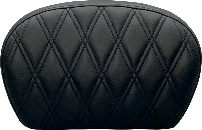 LE PERA Sissy Bar Pad - Single Diamond - Dull Black L-SBP01DM-DULL - PartsOutlet.com.au