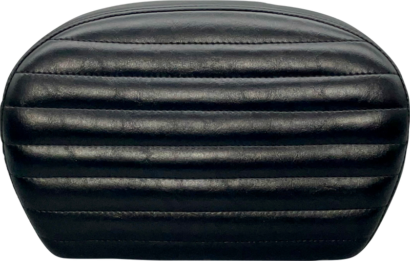 LE PERA Sissy Bar Pad - Pleated - Shiny Black L-SBP01PT-SH - PartsOutlet.com.au
