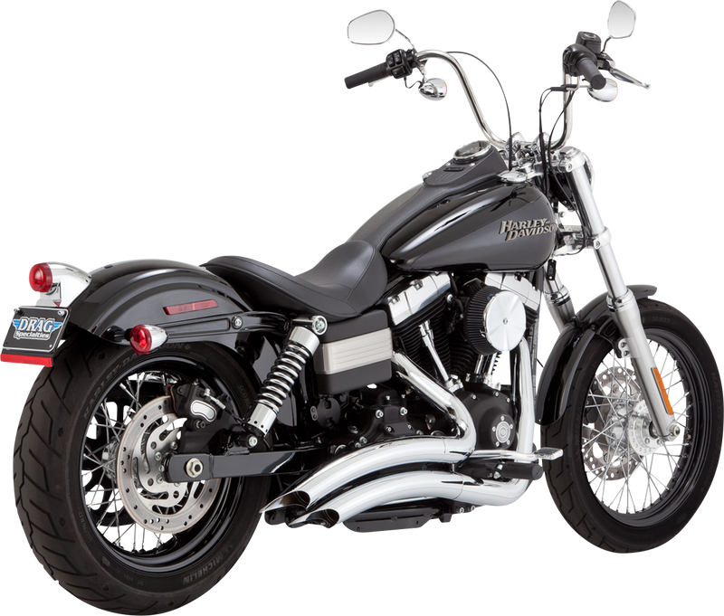 VANCE & HINES Big Radius PCX Exhaust System - '10- '17 Dyna - Chrome 23371 - PartsOutlet.com.au