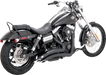 VANCE & HINES Big Radius PCX Exhaust System - '10-'17 Dyna - Black 43371 - PartsOutlet.com.au