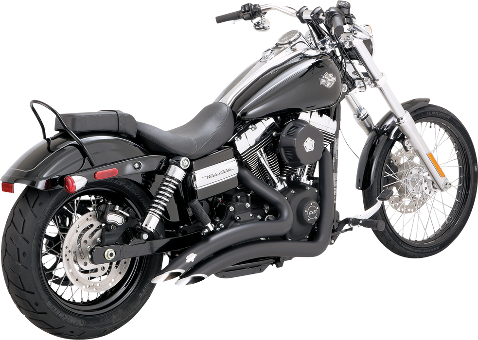 VANCE & HINES Big Radius PCX Exhaust System - '10-'17 Dyna - Black 43371 - PartsOutlet.com.au