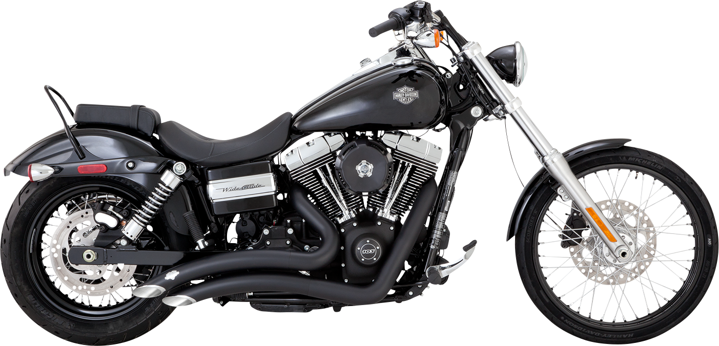 VANCE & HINES Big Radius PCX Exhaust System - '10-'17 Dyna - Black 43371 - PartsOutlet.com.au