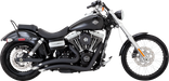 VANCE & HINES Big Radius PCX Exhaust System - '10-'17 Dyna - Black 43371 - PartsOutlet.com.au