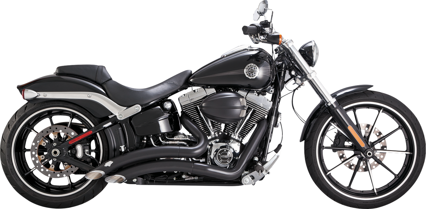 VANCE & HINES Big Radius Exhaust System - 12-17 Breakout - Black - Harley-Davidson 2013-2017 - 46365