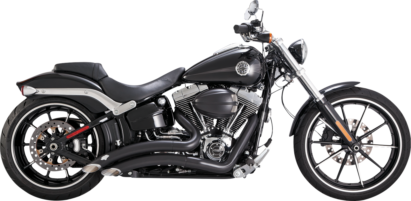 VANCE & HINES Big Radius Exhaust System - 12-17 Breakout - Black - Harley-Davidson 2013-2017 - 46365 - PartsOutlet.com.au