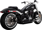 VANCE & HINES Shortshots Staggered Exhaust System - Matte Black - Harley-Davidson 2018-2023 - 47335 - PartsOutlet.com.au