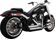 VANCE & HINES Shortshots Staggered Exhaust System - Chrome - Harley-Davidson 2018-2023 - 17335 - PartsOutlet.com.au