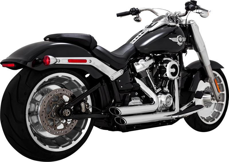 VANCE & HINES Shortshots Staggered Exhaust System - Chrome - Harley-Davidson 2018-2023 - 17335 - PartsOutlet.com.au