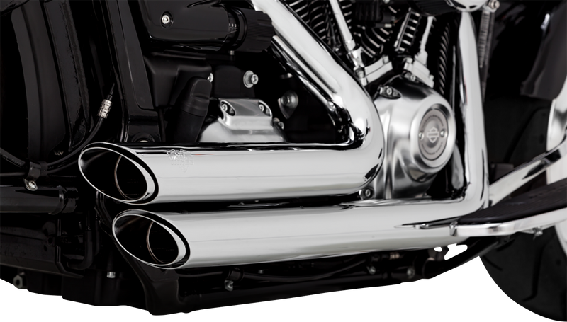 VANCE & HINES Shortshots Staggered Exhaust System - Chrome - Harley-Davidson 2018-2023 - 17335 - PartsOutlet.com.au