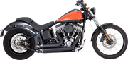 VANCE & HINES Shortshots Staggered Exhaust System - Matte Black - '12-'17 FL - 47325 - PartsOutlet.com.au