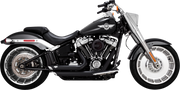 VANCE & HINES Shortshots Staggered Exhaust System - Matte Black - Harley-Davidson 2018-2023 - 47335 - PartsOutlet.com.au