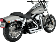VANCE & HINES Shortshots Staggered Exhaust System - Chrome - '06-'09 FXD - 17317 - PartsOutlet.com.au