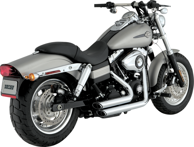 VANCE & HINES Shortshots Staggered Exhaust System - Chrome - '06-'09 FXD - 17317 - PartsOutlet.com.au
