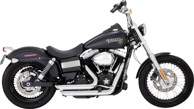 VANCE & HINES Shortshots Staggered Exhaust System - Chrome - '12-'17 FXD - 17327 - PartsOutlet.com.au
