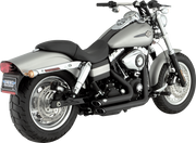 VANCE & HINES Shortshots Staggered Exhaust System - Matte Black - '06-'09 FXD - 47317 - PartsOutlet.com.au