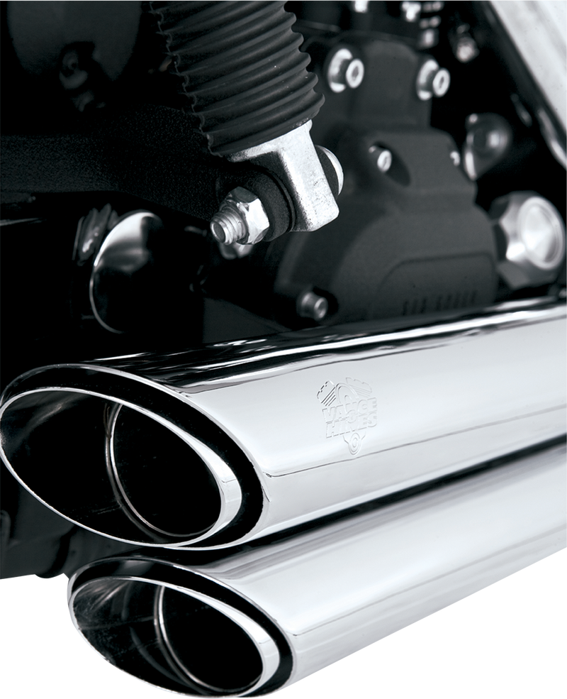 VANCE & HINES Shortshots Staggered Exhaust System - Chrome - '06-'09 FXD - 17317 - PartsOutlet.com.au