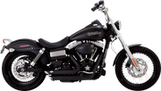 VANCE & HINES Shortshots Staggered Exhaust System - Matte Black - '12-'17 FXD - 47327 - PartsOutlet.com.au