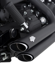 VANCE & HINES Shortshots Staggered Exhaust System - Matte Black - '06-'09 FXD - 47317 - PartsOutlet.com.au