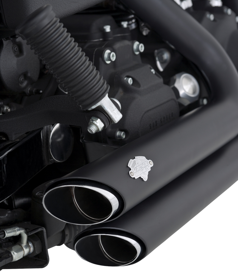VANCE & HINES Shortshots Staggered Exhaust System - Matte Black - '06-'09 FXD - 47317 - PartsOutlet.com.au