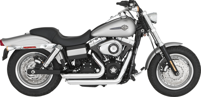 VANCE & HINES Shortshots Staggered Exhaust System - Chrome - '06-'09 FXD - 17317 - PartsOutlet.com.au