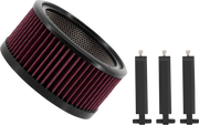 TRASK Air Filter - Big Power Assault - Flat Black TM-1020-BPBK - PartsOutlet.com.au