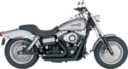 VANCE & HINES Shortshots Staggered Exhaust System - Matte Black - '06-'09 FXD - 47317 - PartsOutlet.com.au