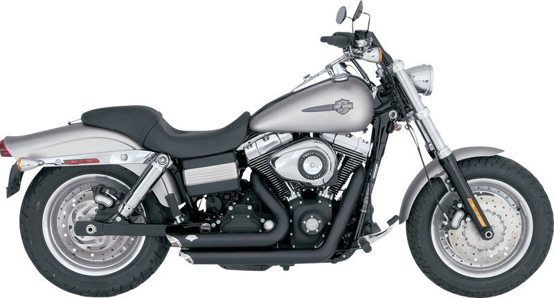 VANCE & HINES Shortshots Staggered Exhaust System - Matte Black - '06-'09 FXD - 47317 - PartsOutlet.com.au