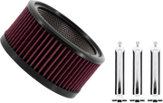TRASK Air Filter - Big Power Assault - Chrome TM-1020-BPCH - PartsOutlet.com.au