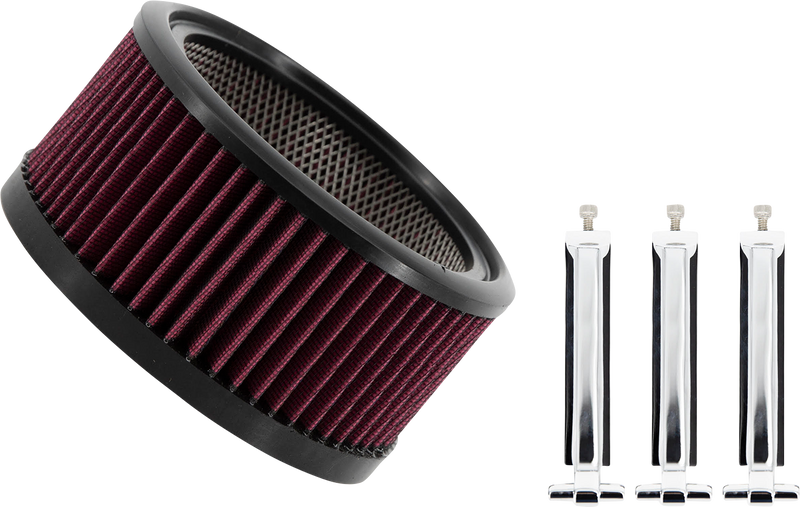 TRASK Air Filter - Big Power Assault - Chrome TM-1020-BPCH - PartsOutlet.com.au