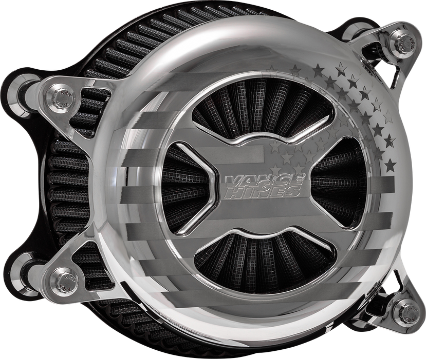 VANCE & HINES VO2 America Air Cleaner - Chrome - '91-'22 XL 72339FG - PartsOutlet.com.au