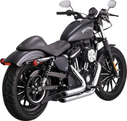VANCE & HINES Shortshots Staggered PCX Exhaust System - '14-21 Sportster XL -Chrome 17329 - PartsOutlet.com.au