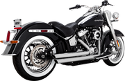 VANCE & HINES Big Shots Staggered Exhaust System - 18+ Softail (Exc - FXDR/FXBR/FLFB) - Chrome 17341 - PartsOutlet.com.au
