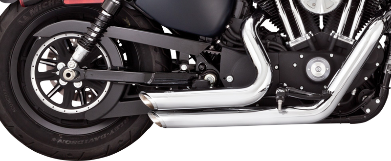 VANCE & HINES Shortshots Staggered PCX Exhaust System - '14-21 Sportster XL -Chrome 17329 - PartsOutlet.com.au