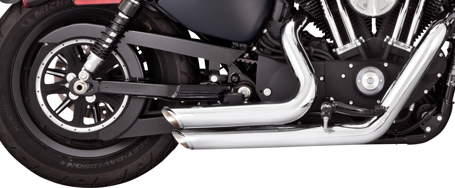 VANCE & HINES Shortshots Staggered PCX Exhaust System - '14-21 Sportster XL -Chrome 17329