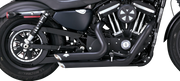 VANCE & HINES Shortshots Staggered PCX Exhaust System - '14-'21 Sportster XL - Black 47329 - PartsOutlet.com.au