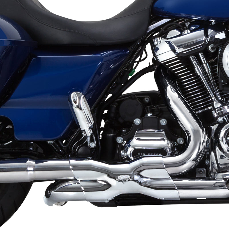 VANCE & HINES Power Duals Head Pipe - 2017+ M8 Touring Models - Chrome 16371 - PartsOutlet.com.au