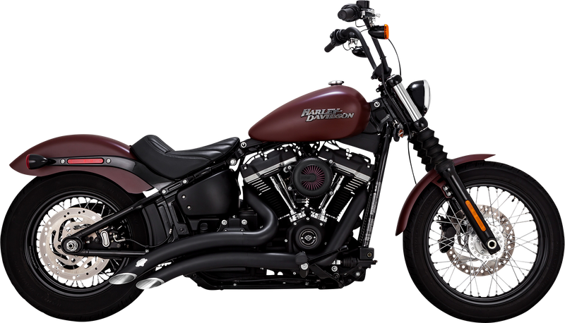 VANCE & HINES Big Radius Exhaust System - Black - '18-'23 Softail - 46377 - PartsOutlet.com.au