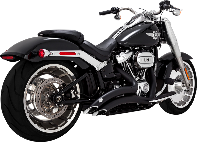 VANCE & HINES Big Radius Exhaust System - 2018+ Fat Boy & Breakout - Black 46375 - PartsOutlet.com.au
