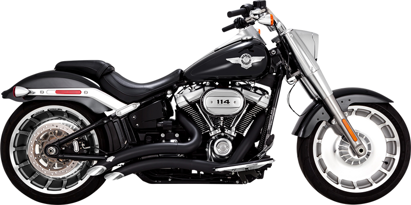VANCE & HINES Big Radius Exhaust System - 2018+ Fat Boy & Breakout - Black 46375 - PartsOutlet.com.au