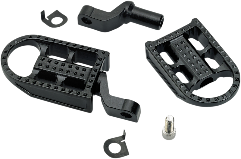 BILTWELL Mushman Step Footpegs - Black 7002-201-02 - PartsOutlet.com.au