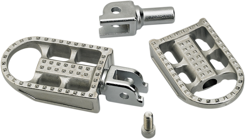 BILTWELL Mushman Step Footpegs - Polished - Softail '18+ - 7002-302-03 - PartsOutlet.com.au