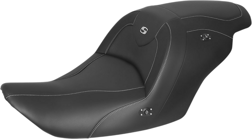 SADDLEMEN Roadsofa Carbon Fiber Heated Seat - Black - without Backrest - GL1800 '14-'19 - H23-20-185HCT - PartsOutlet.com.au