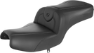 SADDLEMEN RoadSofa Seat - without Backrest - Black w/ Black Stitching - Indian '20-'23 - I20-06-187 - PartsOutlet.com.au