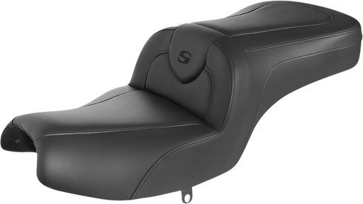 SADDLEMEN RoadSofa Seat - without Backrest - Black w/ Black Stitching - Indian '20-'23 - I20-06-187 - PartsOutlet.com.au