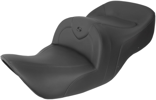 SADDLEMEN RoadSofa Seat - without Backrest - Black w/ Black Stitching - Honda GL1800 '01-'10 - H01-07-187 - PartsOutlet.com.au