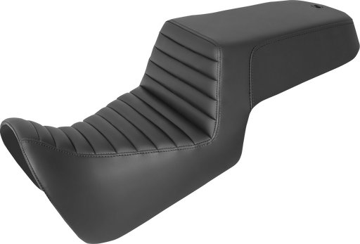 SADDLEMEN Step Up Seat - Front Tuck-n-Roll/Rear Smooth 2021-2024 - Black 821-34-171 - PartsOutlet.com.au